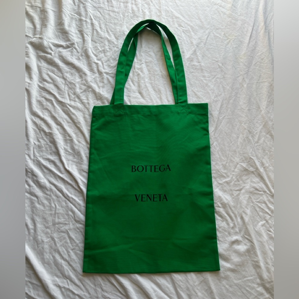 Bottega Veneta Women Color Green Large Shopping Eco Tote Bag Limited Edition